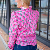 Holly Ruffle Blouse, Pink