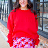 Brooke Sweatshirt, Merry Tonal