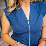 Bluebird Boulevard Dress, Navy