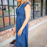 Bluebird Boulevard Dress, Navy