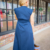 Bluebird Boulevard Dress, Navy