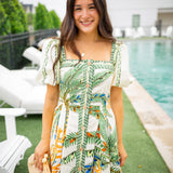 Cora Puff Mini Dress, Nirvana