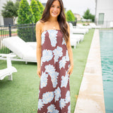 Espresso Skies Dress, Brown/Blue