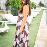 Espresso Skies Dress, Brown/Blue