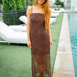 Maureen Midi Dress, Chicory Coffee