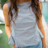 Sunfaded Top, Black & White Combo