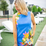 Janesta Dress, Blue/Multi