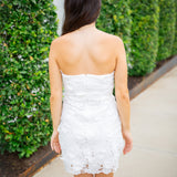 Floral Forecast Mini Dress, Off White