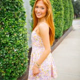 Isha Dress, Pink Lilac Floral