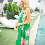 Cabana Bloom Dress, Green