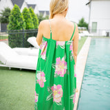 Cabana Bloom Dress, Green
