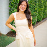 Picket Fence Dress, Yellow