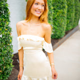 Sunny Ruffle Mini Dress, Butter Yellow