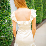 Sunny Ruffle Mini Dress, Butter Yellow