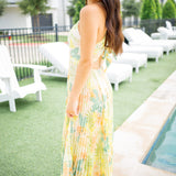 Blythe Dress, Green Peach Tropic