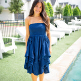 Bisou Dress, Soft Indigo