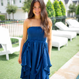 Bisou Dress, Soft Indigo