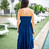 Bisou Dress, Soft Indigo