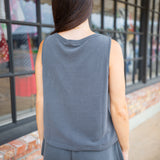 Spanx Airessentials® Boatneck Tank, Washed Graphite