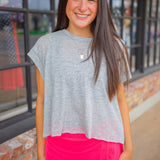 My Time Tee, Heather Grey