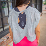 My Time Tee, Heather Grey