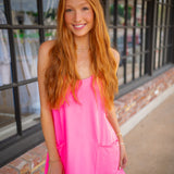 Hot Shot Mini Dress, Hot Pink