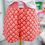 Sorority Scallop Ruffle Shorts