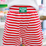 Sorority Campus Stripe Shorts
