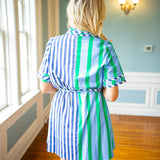 Between The Lines Dress, Green