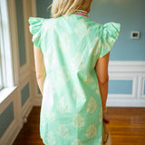 Afternoon Stroll Dress, Green