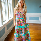 Cleo Convertible Dress, Vintage Scarf