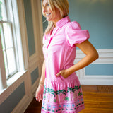 Palm Avenue Dress, Pink