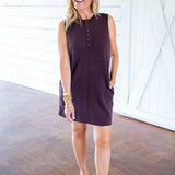 Elba Tank Mini Dress, Coffee Bean