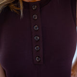 Elba Tank Mini Dress, Coffee Bean