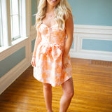 Call It Love Mini Dress, Coral Floral