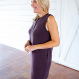 Elba Tank Mini Dress, Coffee Bean