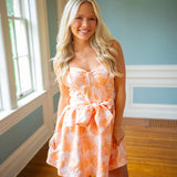 Call It Love Mini Dress, Coral Floral