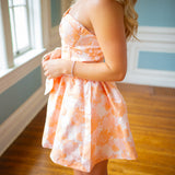 Call It Love Mini Dress, Coral Floral