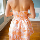Call It Love Mini Dress, Coral Floral
