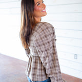 Dream A Little Top, Brown
