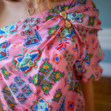 Somewhere Sunny Top, Pink/Multi