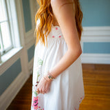 Love Notes Dress, Off White/Pink