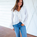 Poetry and Prose Top, Off White