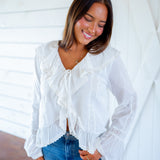 Poetry and Prose Top, Off White