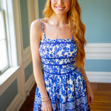 Effortless Charm Romper, Blue