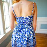 Effortless Charm Romper, Blue