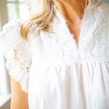 Seaside Romance Top, Off White