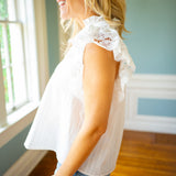 Seaside Romance Top, Off White