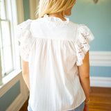 Seaside Romance Top, Off White