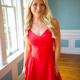 Coastal Crush Mini Dress, Red